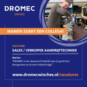 DROMEC Drives vacature sales aandrijftechniek post